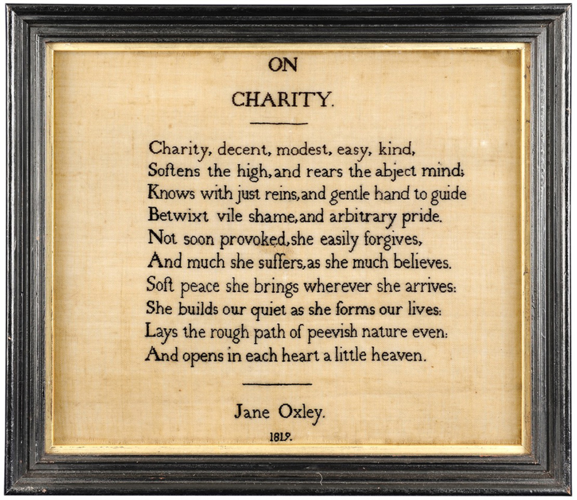 Jane Oxley 1819