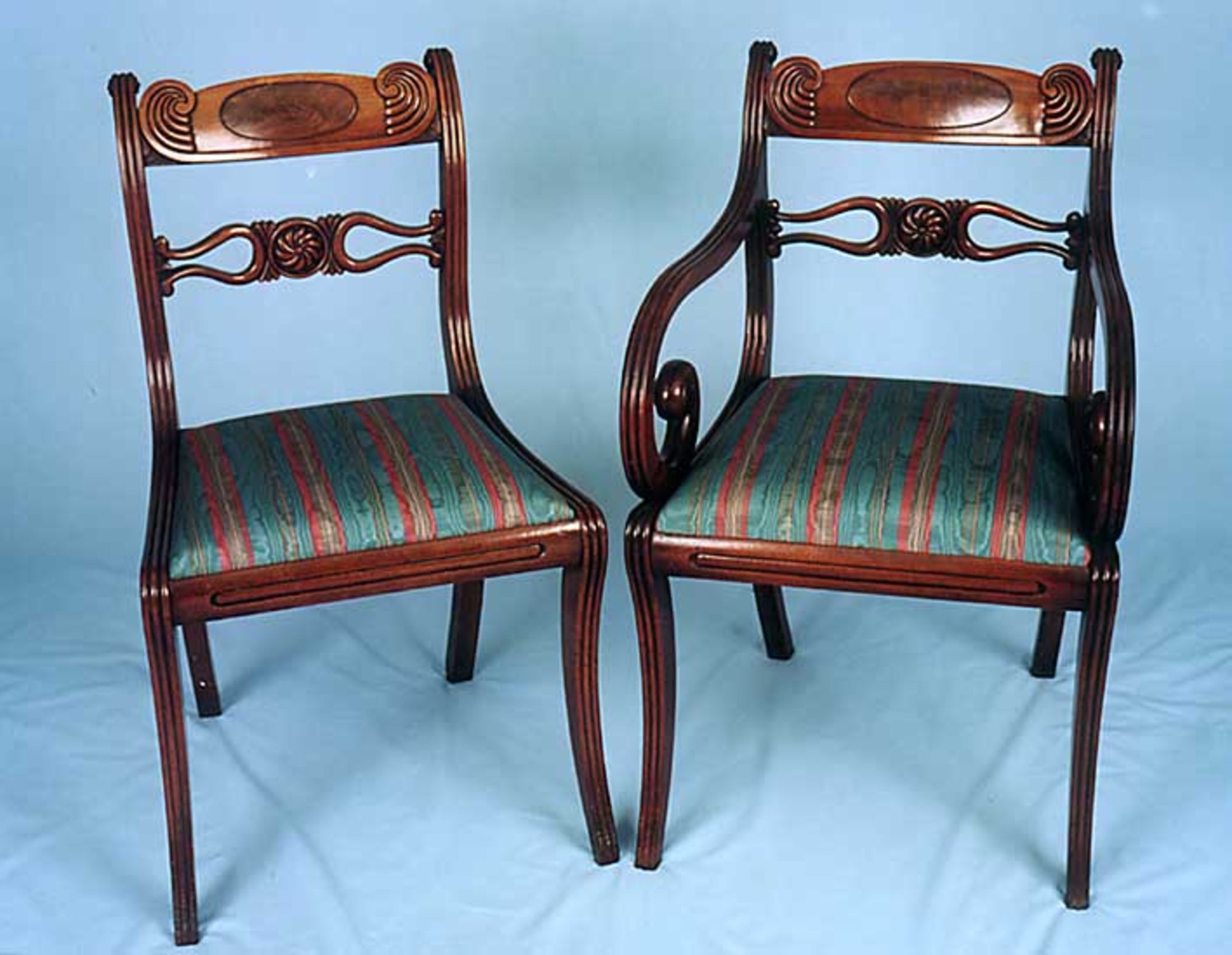 Eight Single Chairs, Early 19th Century